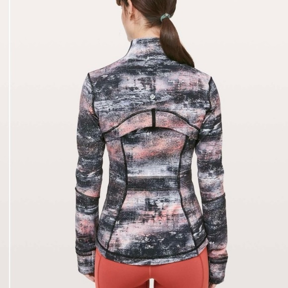 Lululemon Define Jacket Luon Azurite Poppy Coral Multi - Size 6 NWOT - Picture 10 of 12